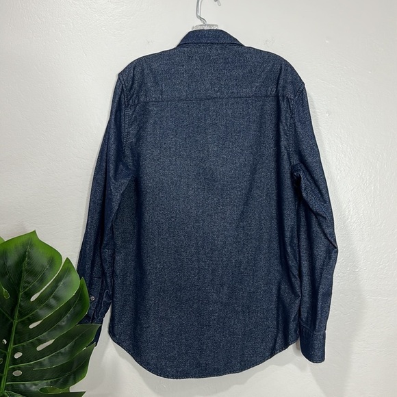Coastal 9 • mens soft denim modern slim fit long sleeve button down shirt - Picture 2 of 8